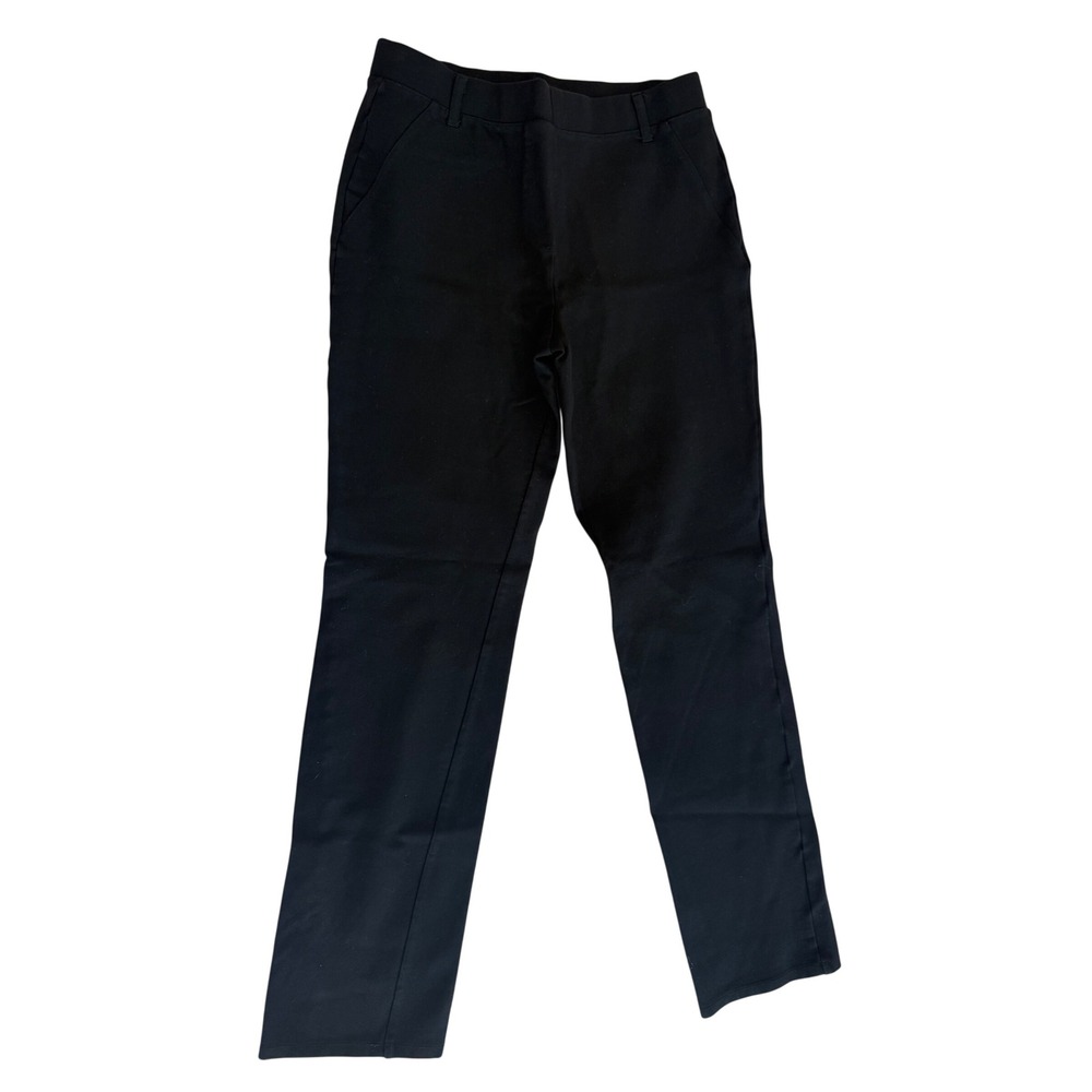 Quince Straight Leg Pants Womens Small Black Pull On Office Professional Work